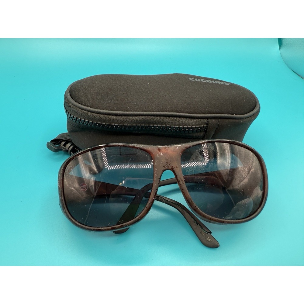 Cocoons Pilot Sunglasses | C307A Flex2Fit | Brown Tortoise Shell Pattern w/ Case